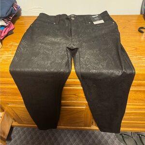 Simply Vera Vera Wang Black Textured Skinny Jeans